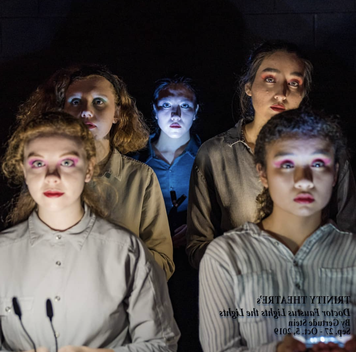 Image from 2019-2020 season theater production of Doctor Faustus Lights the Lights